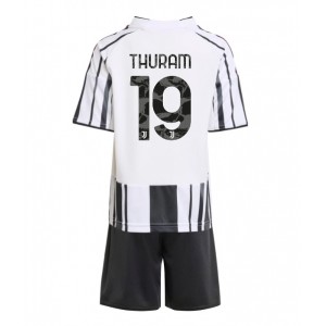 Fotbalové Dres Juventus Khephren Thuram #19 Dětské Domácí Oblečení 2025-26 Krátký Rukáv (+ trenýrky)